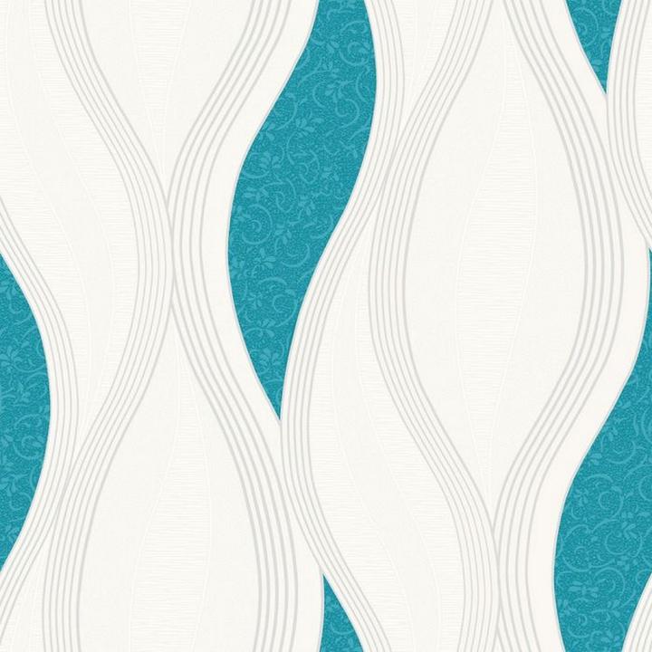 Silver, Turquoise, White