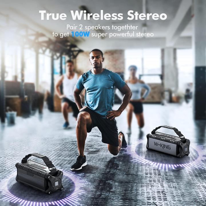 Actual product image W-king Bluetooth-Lautsprecher (40 h)