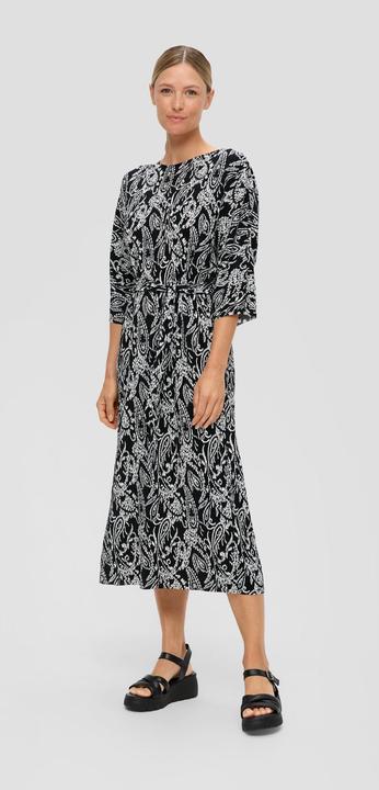 Immagine prodotto S.Oliver Kleid Midi-Kleid mit Plisseefalten (34)
