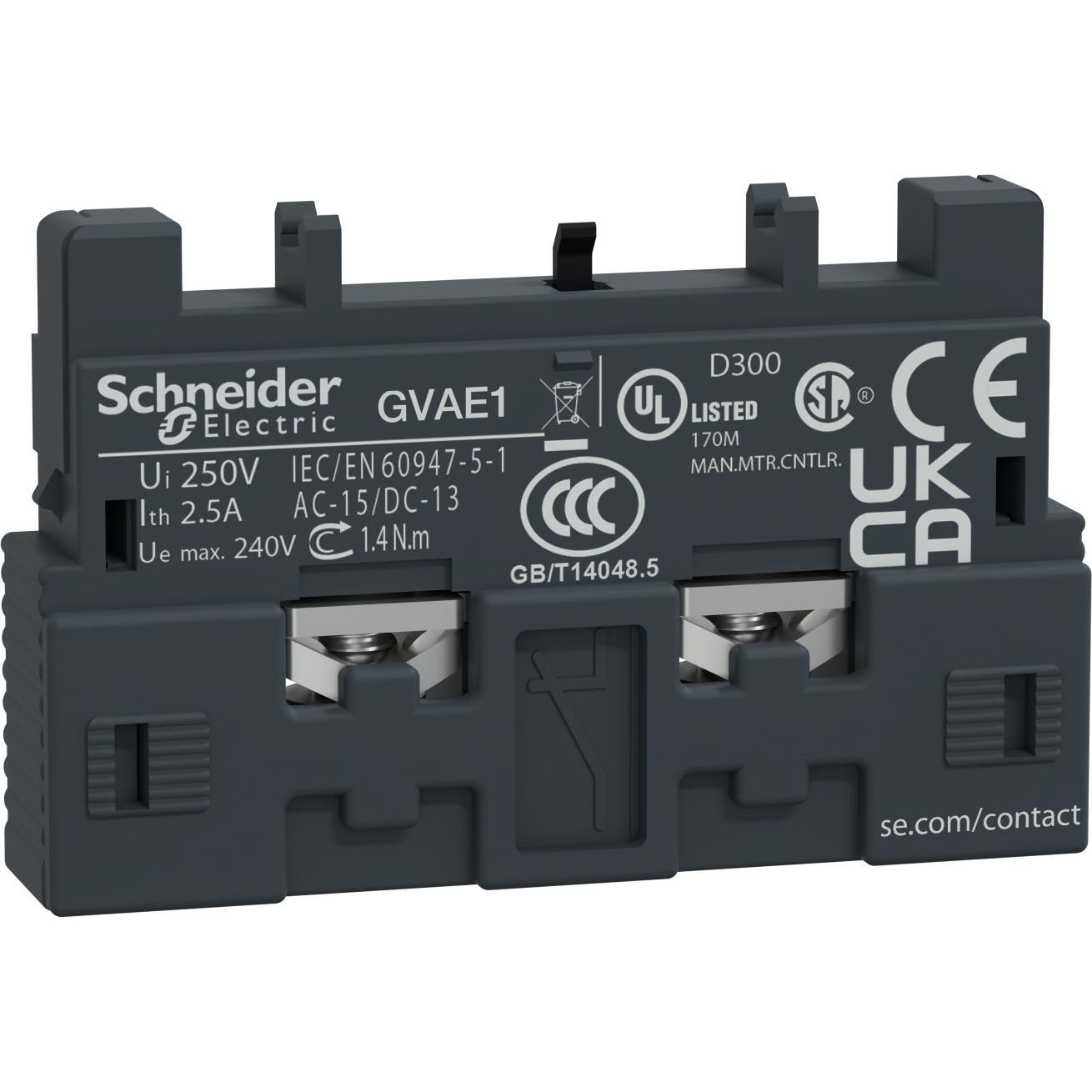 Schneider Electric Multicolore Modulo Di Contatto Ausiliario, Pulsante + Interruttore,
