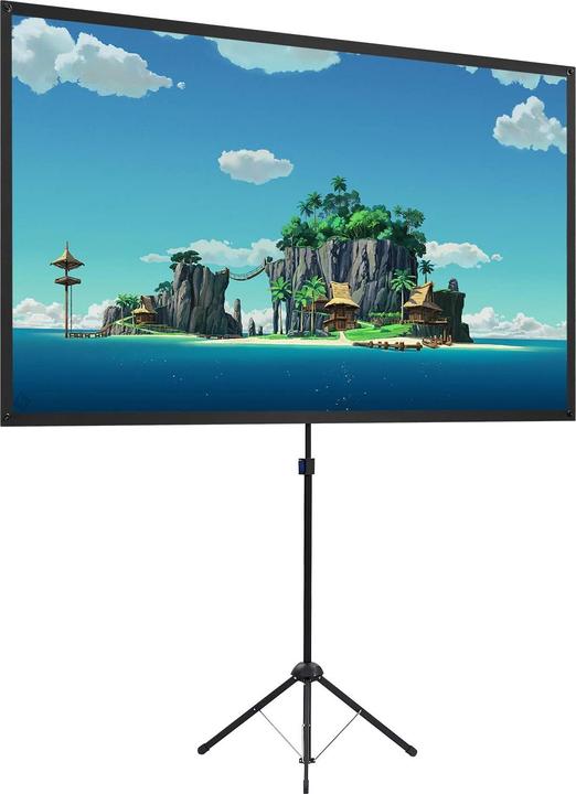 Actual product image Excelimage Projector screen with tripod