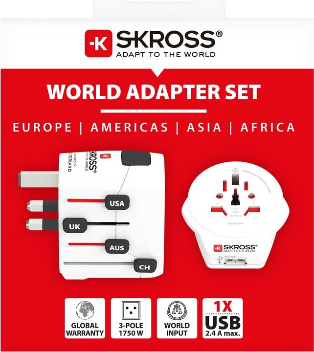 Productafbeelding Skross Pro-World & USB - Reisadapter