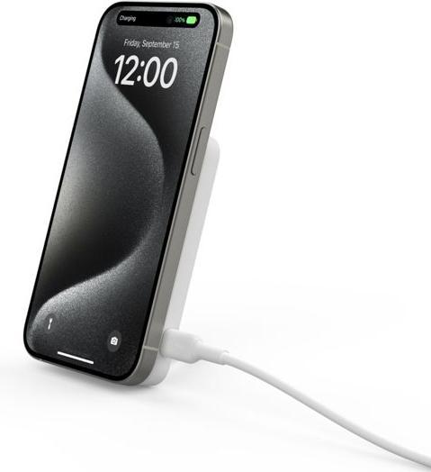 Immagine prodotto Belkin BoostCharge Pro, Quick Charge 2.0, Carica wireless, 15 W, Bianco (5000 mAh, 15 W)