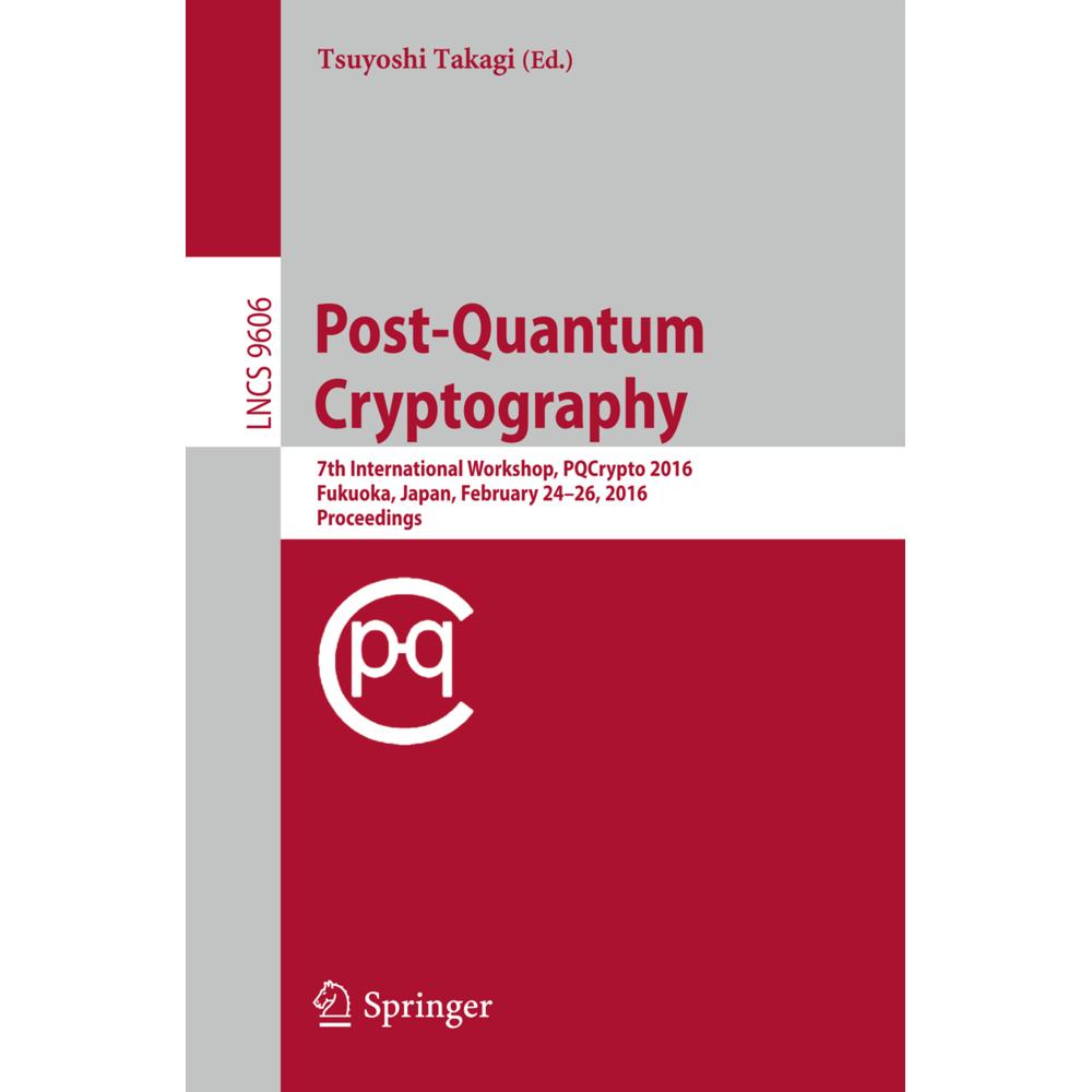 Post-Quantum Cryptography, Fachbücher von Tsuyoshi Takagi