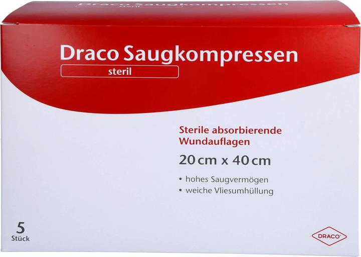 Dr. Ausbüttel & Co. Saugkompressen steril 20x40 DRACO, 5 St KOM