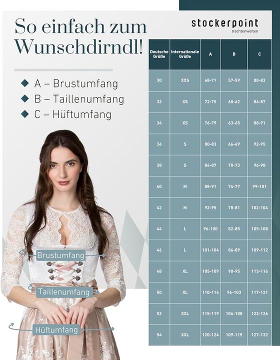 Image du produit Stockerpoint Robe avec tablier en dentelle (36)