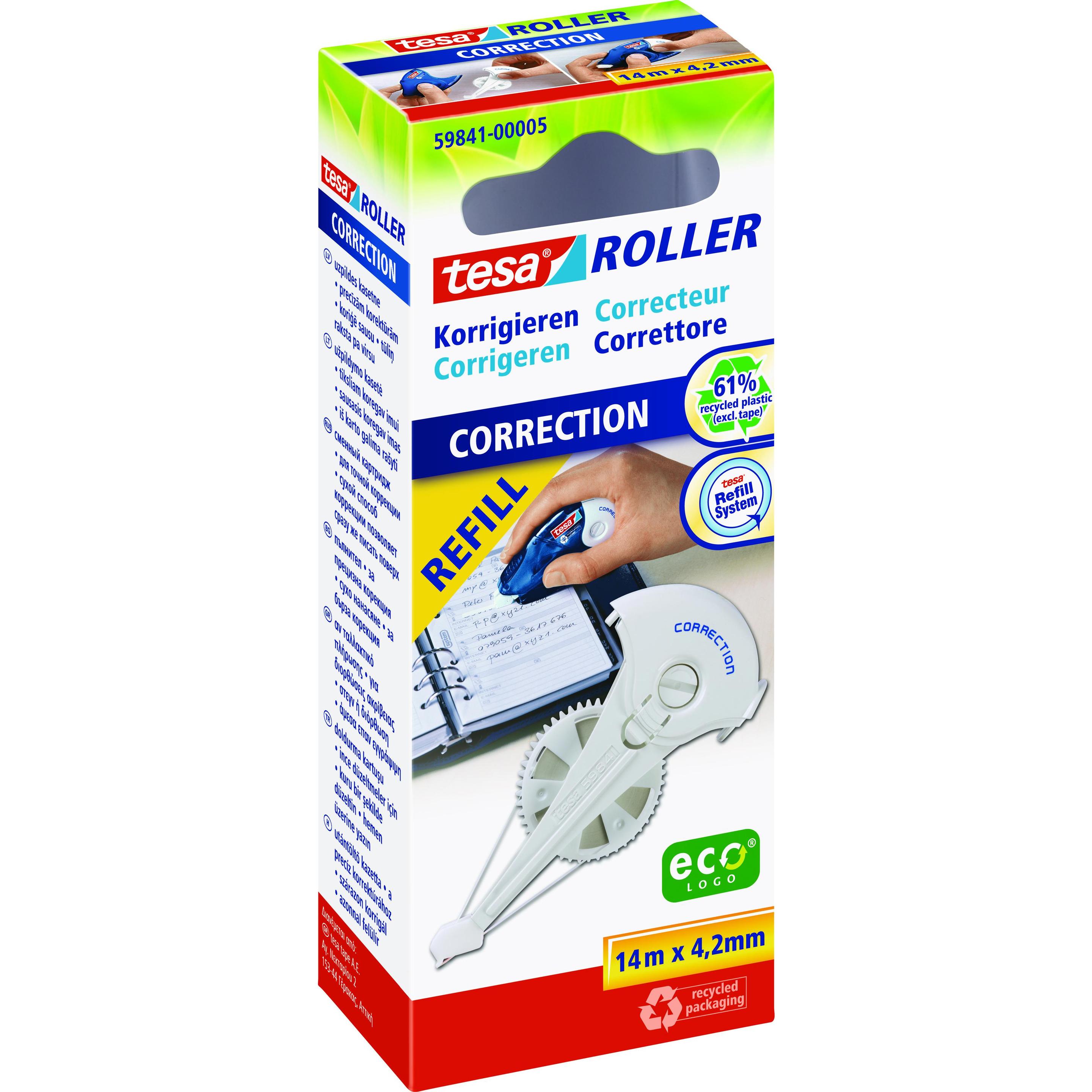 tesa, Korrekturmittel, Korrekturroller Nachfüllkassette