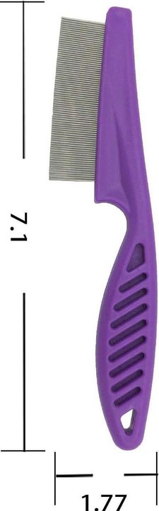 Produktbild JTI Läusekamm - Edelstahl - violetter Schaft