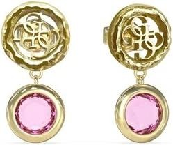 Produktbild Guess Sparkling Gold-Plated Earrings With Pink Crystals Petra Jubejwygfct/U (Edelstahl)
