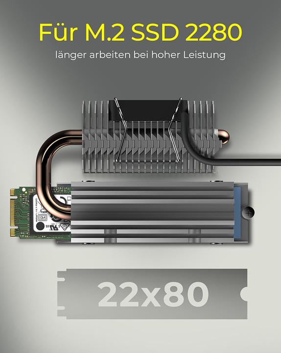 Actual product image Icy Box Kühlkörper IcyBox SSD M.2 schwengbar