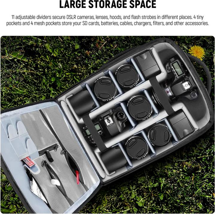 Actual product image Neewer Convertible Rolling Camera Backpack (Nw3300) (Photo backpack)