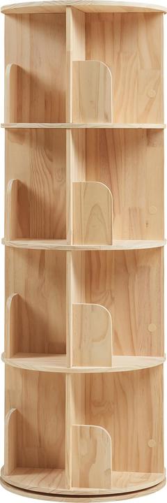 En.Casa Drehbares Bücherregal Chasek 125x44 cm Kiefernholz Natur