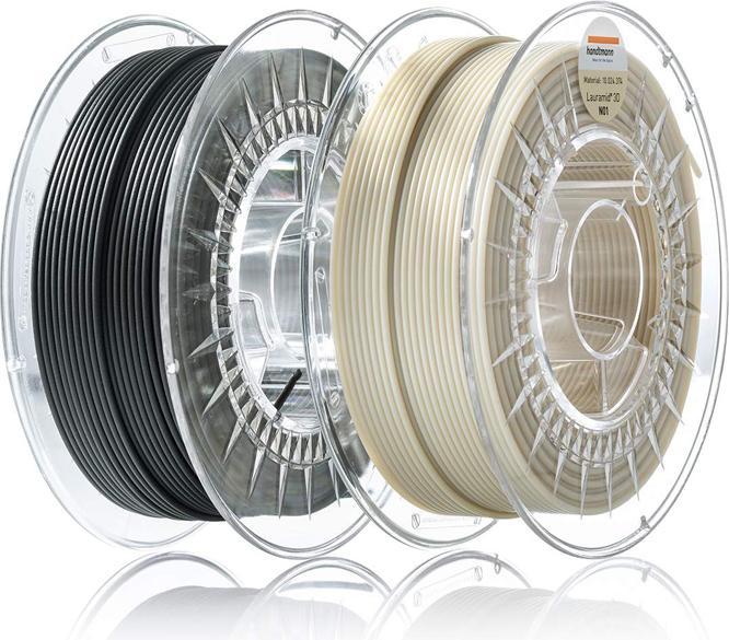 Actual product image Handtmann Filament PA12 Lauramid N01 natural 750g 1.75 mm (Nylon, 1.75 mm, 750 g, Transparent)