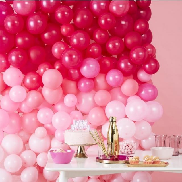 Immagine prodotto Ginger Ray Set da parete con palloncini rosa - fai da te