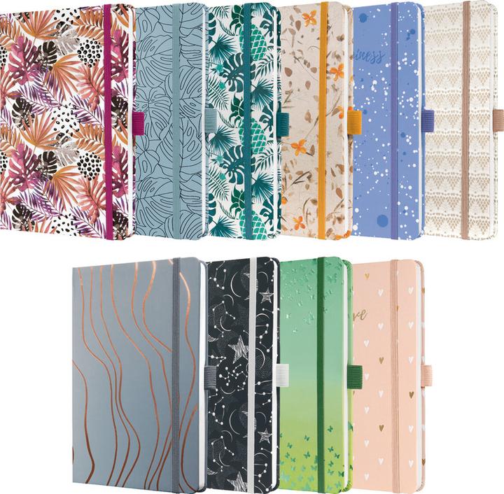 Image du produit Jolie Carnet de notes A5 (135 x 203 mm, À rayures, Couverture rigide)