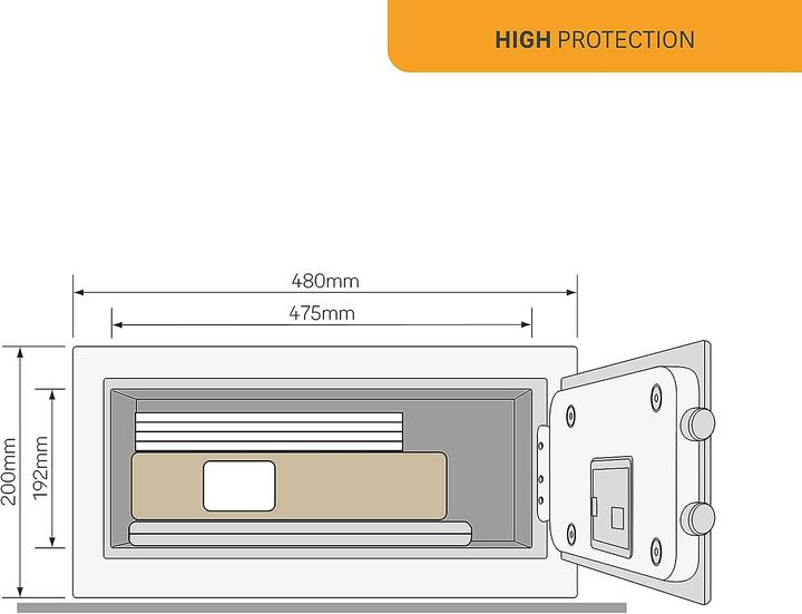 Actual product image Yale Laptop storage YSEB high security table 26.9 l (26.90 l)