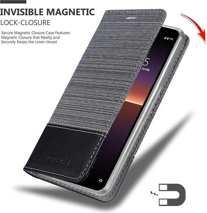 Produktbild Cadorabo Book Jeans Optik Cover (Sony Xperia 10 II)