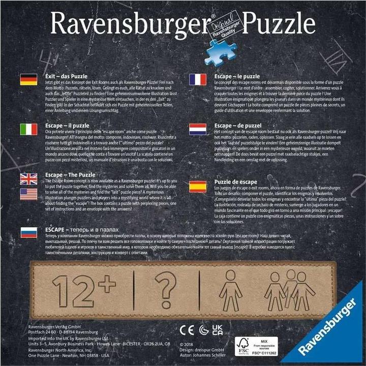 Actual product image Ravensburger Escape Room - The Green House (368 pieces)