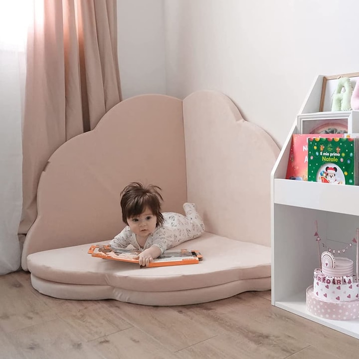 Immagine prodotto Activity Board Tappeto da gioco pieghevole, Tappeto da gioco per bambini, Tappeto di velluto per bambini, Tappeto (160 x 160 cm)