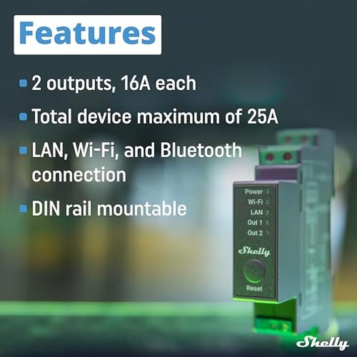 Produktbild Shelly Pro 2 (Schaltaktor)