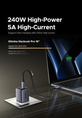 Produktbild Ugreen USB C — USB C (1 m, USB 4.0, 240 W)