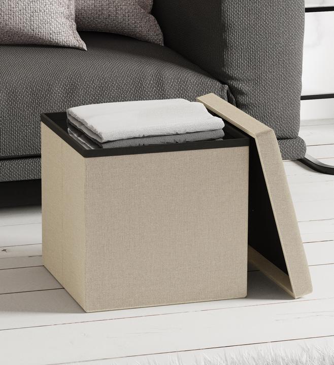 Produktbild VCM Stoff Sitztruhe Sitzbank Hocker Boxas (38 cm)