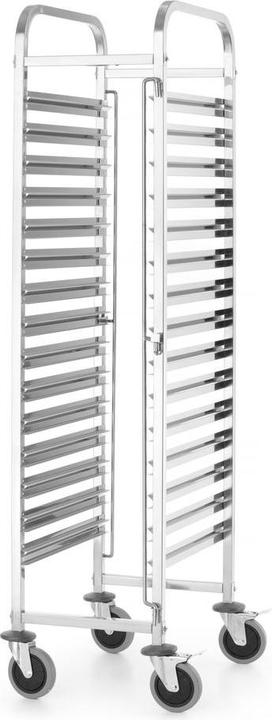 Hendi Abräumwagen 15x,, Kitchen Line, GN 1/1, Silber, 380x550x(H)1705mm