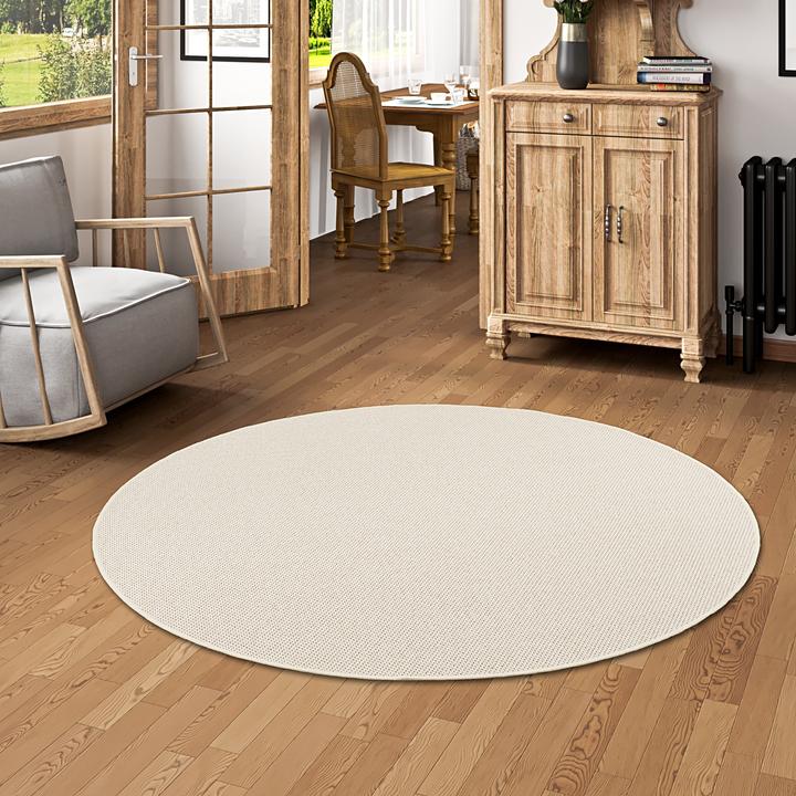 Immagine prodotto Bentzon Natural Flatweave Carpet Round in 6 colori 4 dimensioni (Ø 133 cm)
