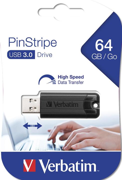 Actual product image Verbatim PinStripe USB Stick (64 GB, USB-A)
