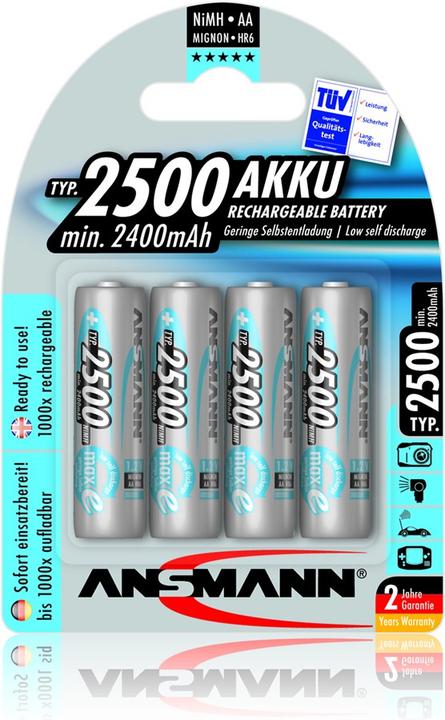 Actual product image Ansmann AA (4 pcs., AA, 2500 mAh)