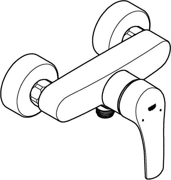 Produktbild Grohe Einhand-Brausebatterie EUROSMART 1/2" chr