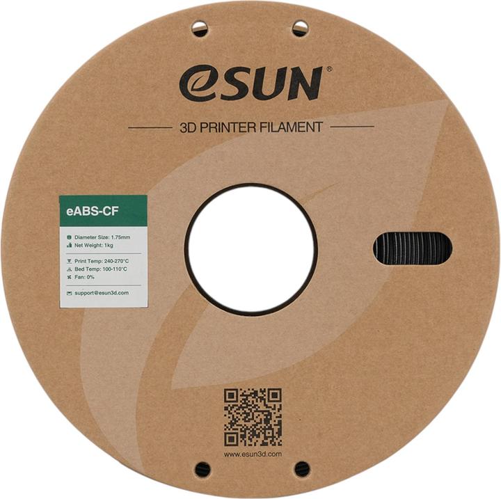 Actual product image eSUN EABS-CF 1.75mm BLACK 1kg (ABS, 1000 g)