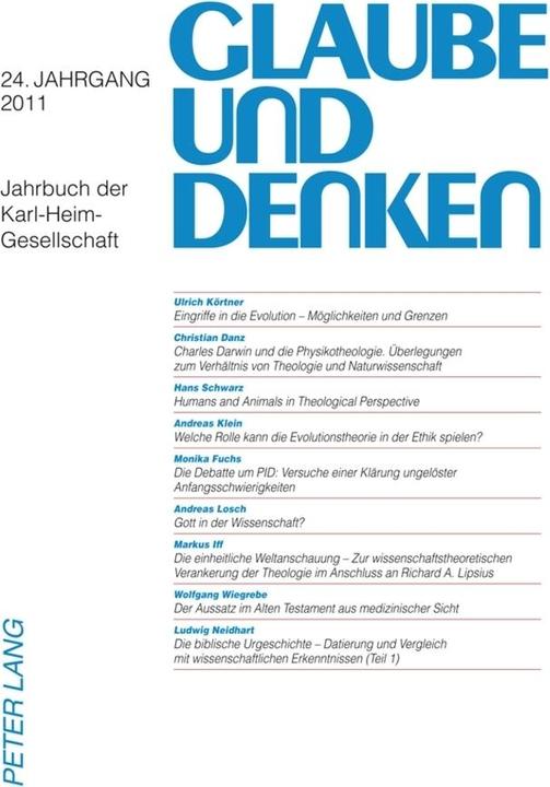 Produktbild Glaube und Denken (Deutsch, Karl-Heim-Gesellschaft E V, Martin Rothgangel, Ulrich Beuttler, 2011)