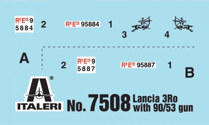 Produktbild Italeri Autocannone 3RO with 90/53 AA Gun