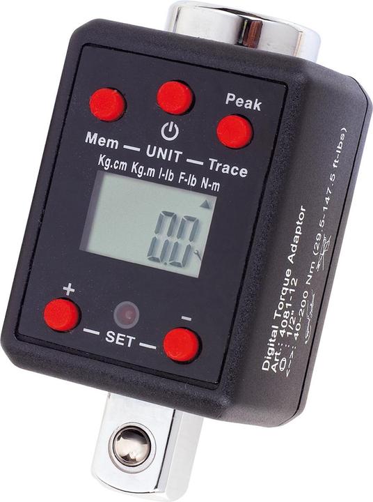 Kraftwerk Digital-Drehmoment-Adapter (1/2", 40 Nm, 200 Nm)