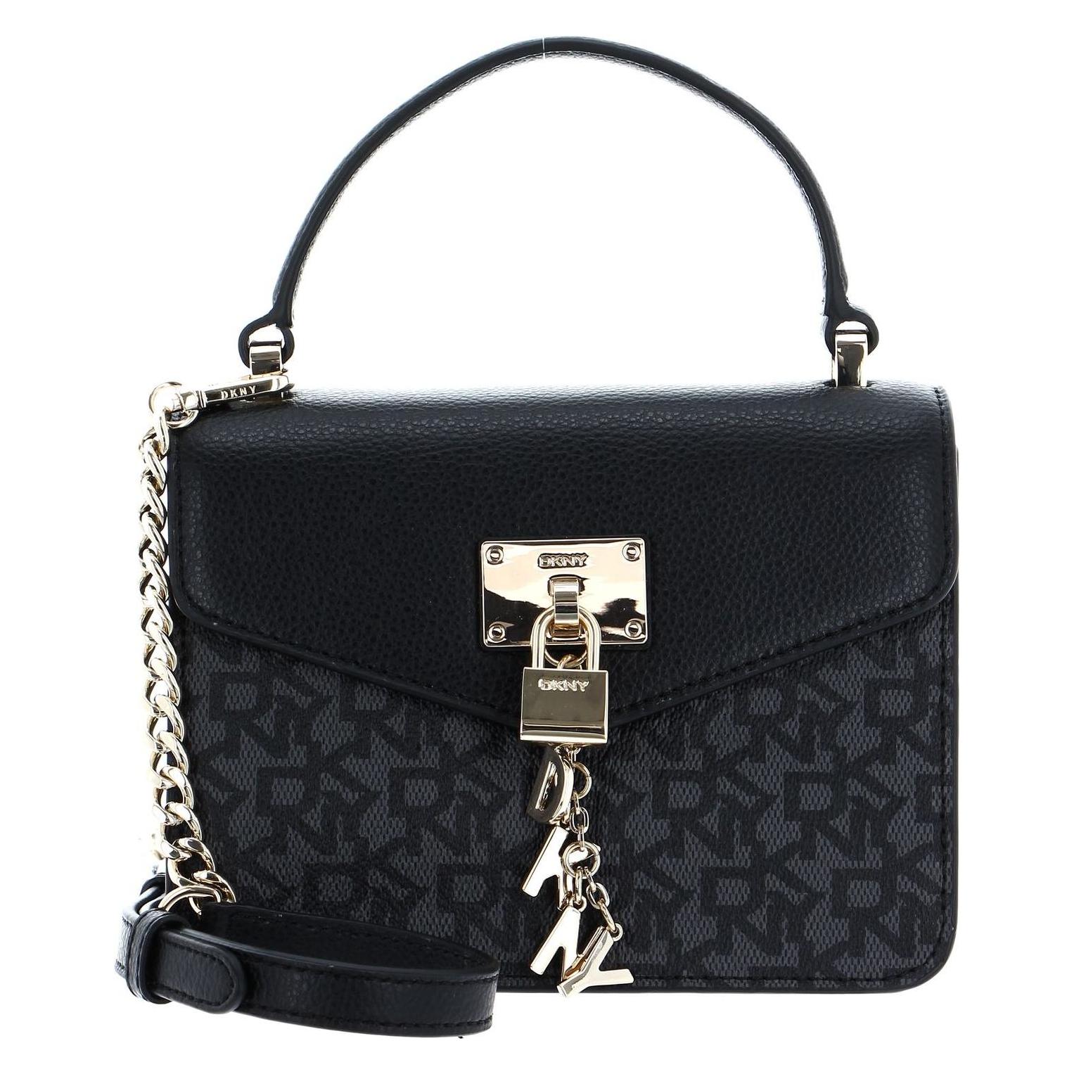 Dkny, Damen, Handtasche, Elissa Sm Top Handle Bag, Mehrfarbig, Schwarz