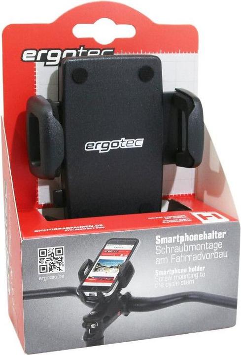 Produktbild Ergotec Smartphone-Halterung Fahrrad Befestigung Kappe Vorbau verstellbare Breite