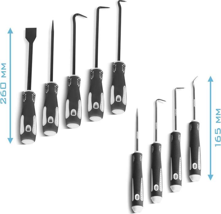 Produktbild Stahlwerk 12-teiliges Pick-Tool-Set Kfz-Hakenwerkzeug für Dichtungen und O-Ringe