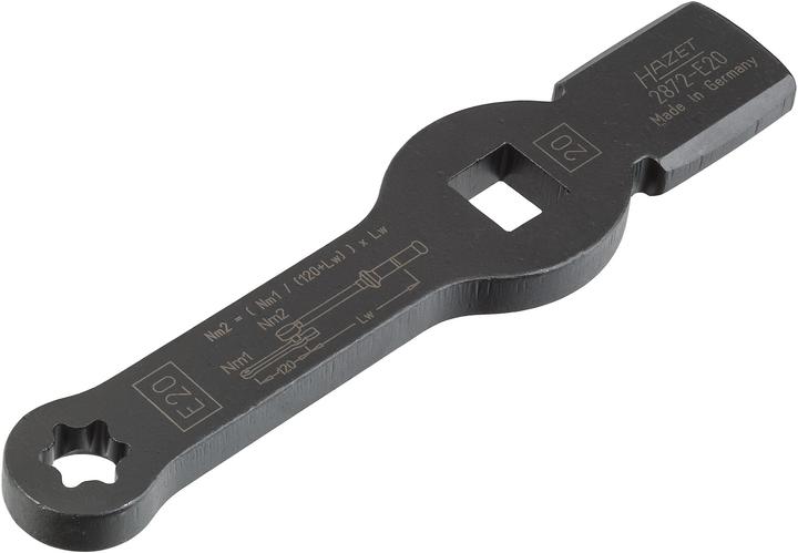 Produktbild HAZET TORX Schlag-Schlüssel ∙ mit 2 Schlagflächen 2872-E20 ∙ Vierkant20 mm (3/4 Zoll) ∙ Aussen TORX…