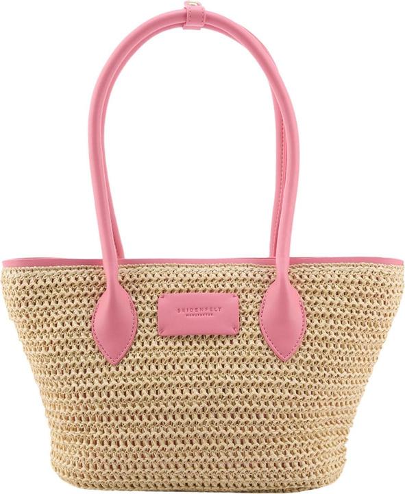 Paglia naturale con rosa