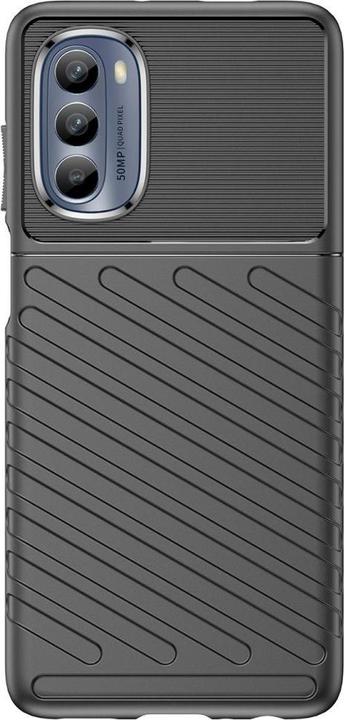 Actual product image Hurtel Thunder Case for Motorola Moto G62 5G silicone armor case black (Motorola Moto G62 5G)