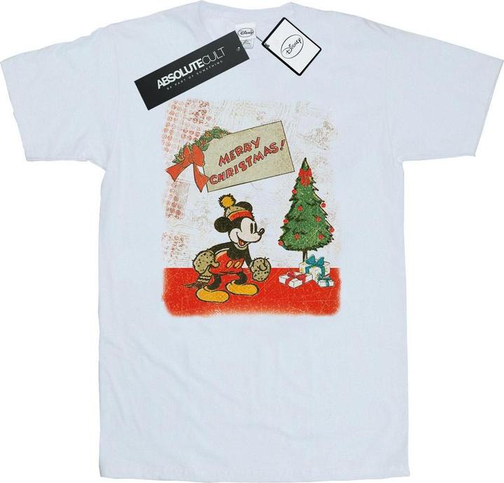 Immagine prodotto Disney Mickey Mouse Vintage Christmas Maglietta Uomo (M)