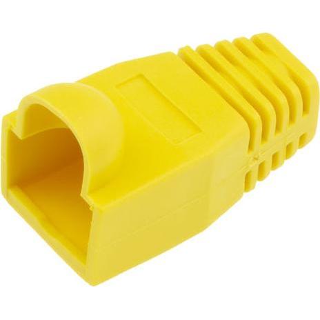 Thumbnail - ACT RJ45 yellow boot for 6.5 mm cable. Color: Yellow Cable boot rj45 6.5mm yellow, Server Zubehör, Gelb