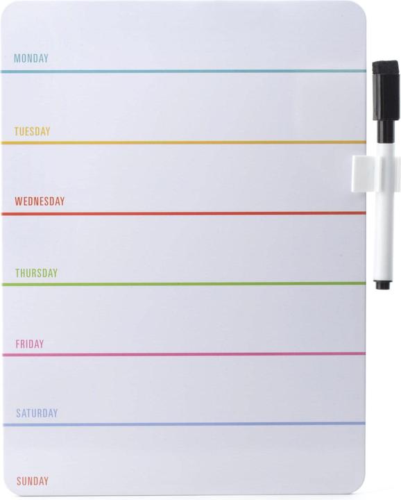 Kikkerland Dry Erase Board Weekly (19 x 24 cm)