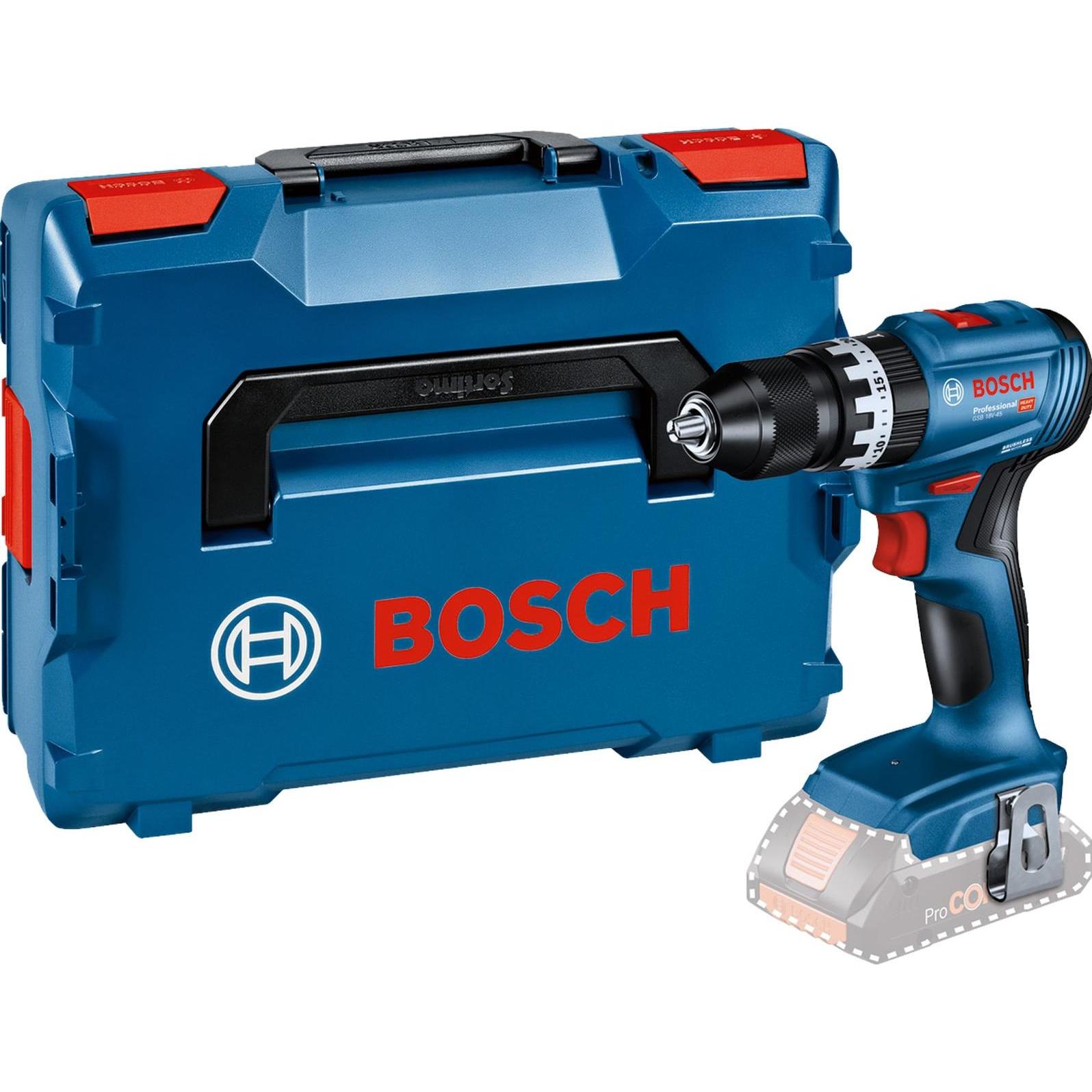 Bosch Professional, Trapano + Avvitatore a batteria, GSB 18V-45