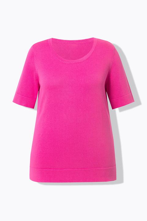 Produktbild Ulla Popken Twinset-Pullover, Rundhals, Halbarm, Pima Cotton (60)