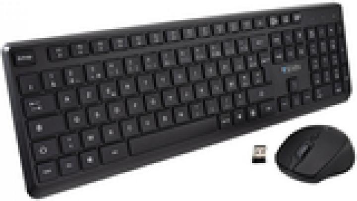 V7 Pro Wireless Keyboard Mouse Fr Azerty French Lasered Keycap (FR, Kabellos)