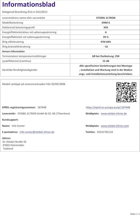 Immagine prodotto Stiebel Eltron DNM 6