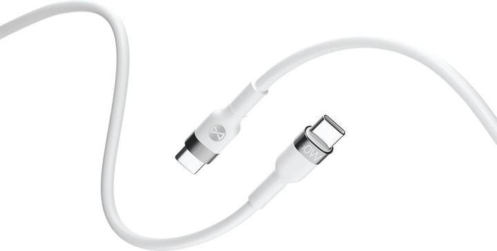 Produktbild Forever Flexibles Kabel USB-C - USB-C 2,0 m 60W weiss (2 m, 60 W)