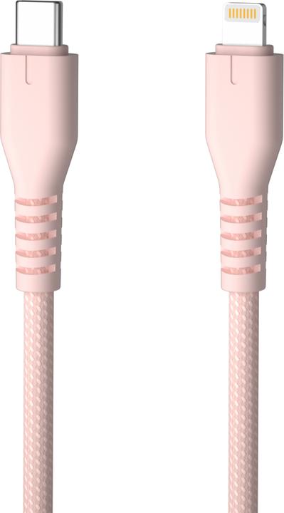 Immagine prodotto Qualo nylon cable USB-C - Lightning 1.5m 2,4A pink QKN-CL-16 (1.50 m)